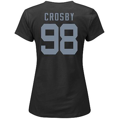 Women's Fanatics Branded Maxx Crosby Black Las Vegas Raiders Plus Size Player Name & Number V-Neck T-Shirt