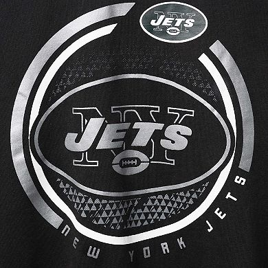 Men's Fanatics Branded Black New York Jets Big & Tall Color Pop T-Shirt