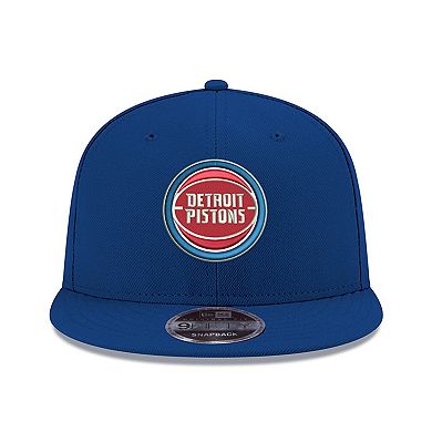 Men's New Era Royal Detroit Pistons Official Team Color 9FIFTY Snapback Hat