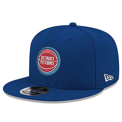 Men's New Era Royal Detroit Pistons Official Team Color 9FIFTY Snapback Hat