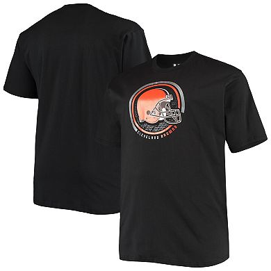 Men's Fanatics Branded Black Cleveland Browns Big & Tall Color Pop T-Shirt