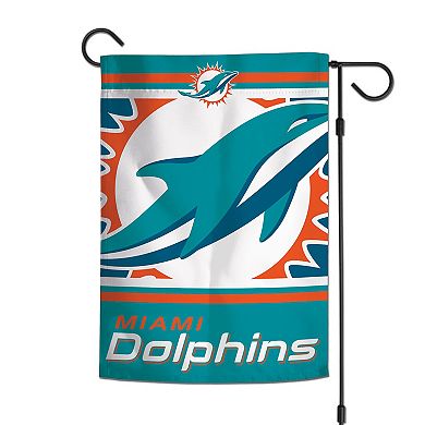 WinCraft Miami Dolphins Team 2-Sided 12'' x 18'' Garden Flag