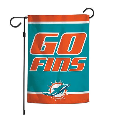 WinCraft Miami Dolphins Team 2-Sided 12'' x 18'' Garden Flag