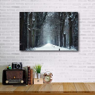 COURTSIDE MARKET Snow in Markelo Canvas Wall Art