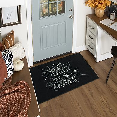 Mohawk Home Trick or Treat Web Rug