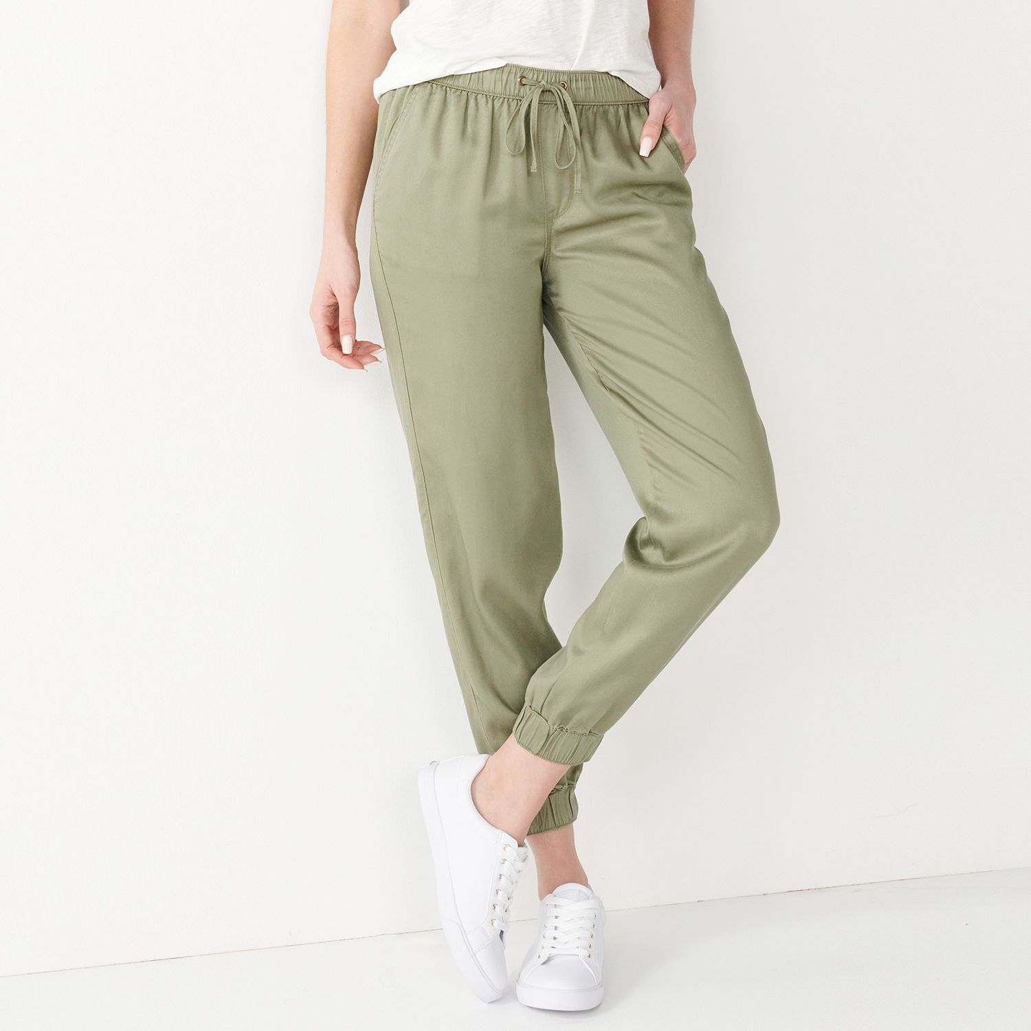 high rise wide leg crop pants