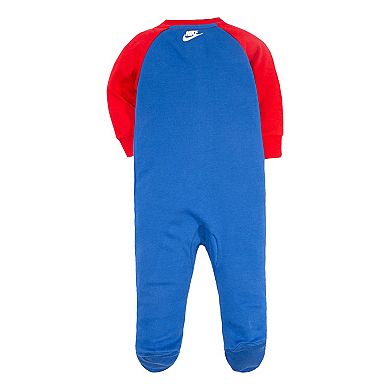 Baby Boy Nike Logo Footed Zip Sleep & Play Coverall