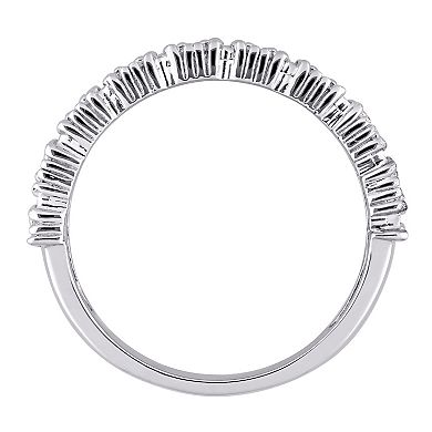 Stella Grace Sterling Silver 1/6 Carat T.W. Diamond Anniversary Band Ring