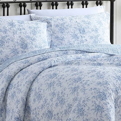 Laura Ashley Walled Garden Quilt Set with Shams