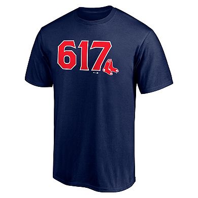 Men's Fanatics Branded Navy Boston Red Sox Hometown 617 T-Shirt