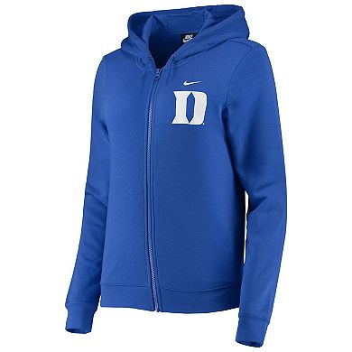 Women's Nike Royal Duke Blue Devils Varsity Fleece Full-Zip Hoodie