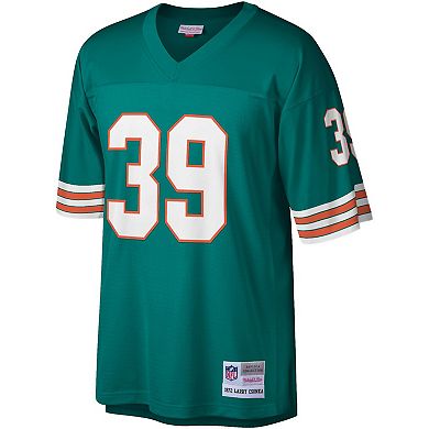 Men's Mitchell & Ness Larry Csonka Aqua Miami Dolphins Legacy Replica Jersey