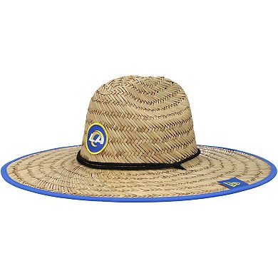 Men's New Era Natural Los Angeles Rams NFL Training Camp Official Straw Lifeguard Hat