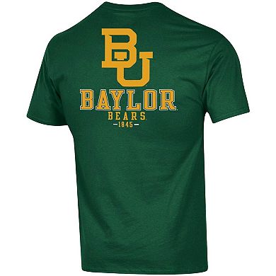 Men's Champion Green Baylor Bears Stack 2-Hit T-Shirt