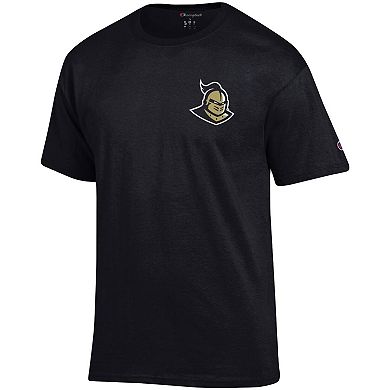 Men's Champion Black UCF Knights Stack 2-Hit T-Shirt