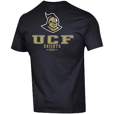 Men's Champion Black UCF Knights Stack 2-Hit T-Shirt