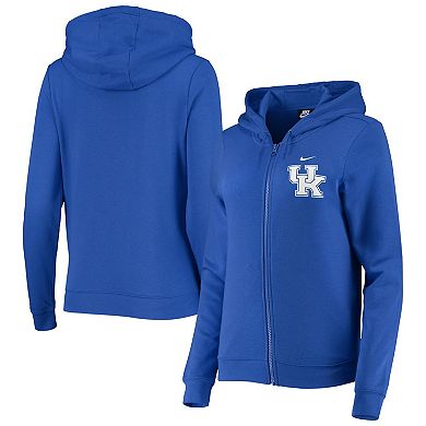 Women's Nike Royal Kentucky Wildcats Varsity Fleece Full-Zip Hoodie