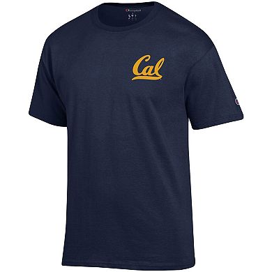 Men's Champion Navy Cal Bears Stack 2-Hit T-Shirt