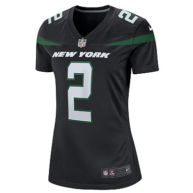 Women's Nike Zach Wilson Black New York Jets Player Jersey
