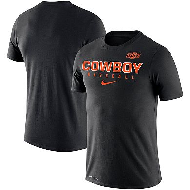 Men's Nike Black Oklahoma State Cowboys Baseball Legend Slim Fit Performance T-Shirt