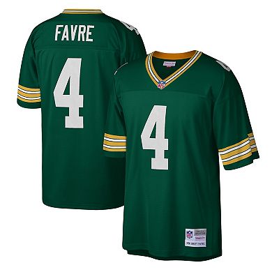 Men's Mitchell & Ness Brett Favre Green Green Bay Packers Legacy Replica Jersey