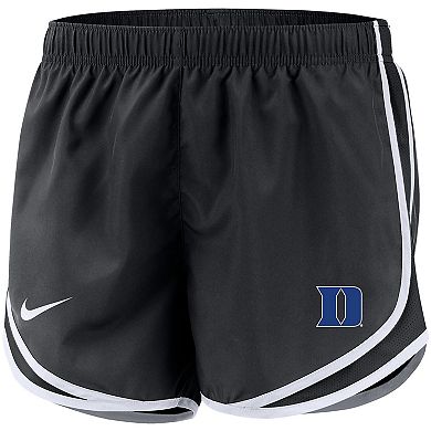 Women's Nike Black Duke Blue Devils Team Tempo Performance Shorts