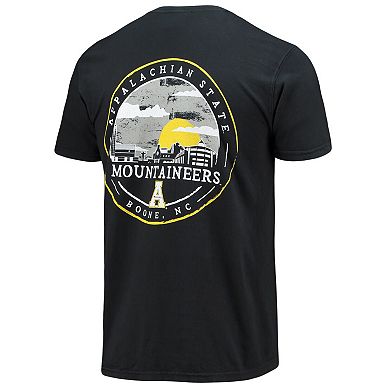 Men's Black Appalachian State Mountaineers Circle Campus Scene T-Shirt