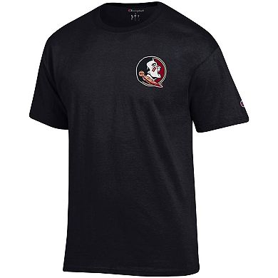 Men's Champion Black Florida State Seminoles Stack 2-Hit T-Shirt