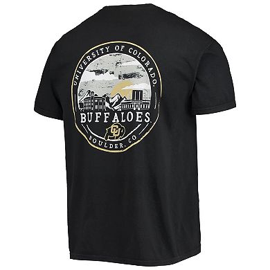 Men's Black Colorado Buffaloes Circle Campus Scene T-Shirt