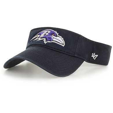 Men's '47 Black Baltimore Ravens Clean Up Visor