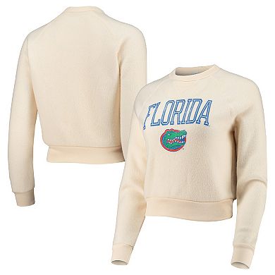 Women's Alternative Apparel Cream Florida Gators Eco-Teddy Baby Champ Tri-Blend Sweatshirt