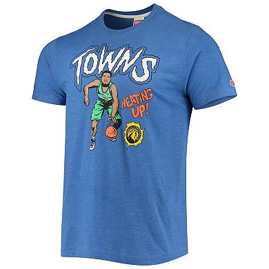 Men's Homage Karl-Anthony Towns Royal Minnesota Timberwolves Comic Book Player Tri-Blend T-Shirt
