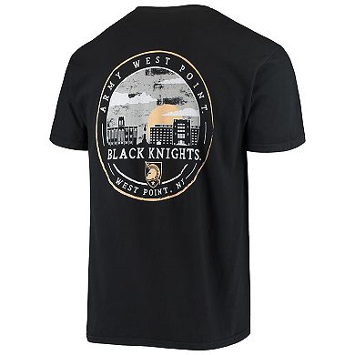 Men's Black Army Black Knights Circle Campus Scene T-Shirt