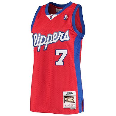 Men's Mitchell & Ness Lamar Odom Red LA Clippers 2000/01 Hardwood Classics Swingman Jersey - Statement Edition