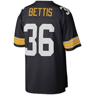 Men's Mitchell & Ness Jerome Bettis Black Pittsburgh Steelers Legacy Replica Jersey