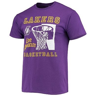 Men's Junk Food Purple Los Angeles Lakers Slam Dunk T-Shirt