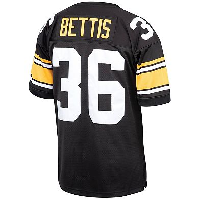 Men's Mitchell & Ness Jerome Bettis Black Pittsburgh Steelers 1996 Authentic Throwback Retired Player Jersey