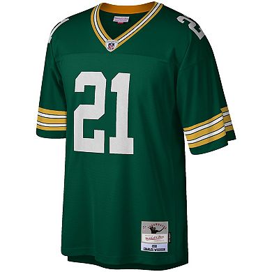 Men's Mitchell & Ness Charles Woodson Green Green Bay Packers Legacy Replica Jersey