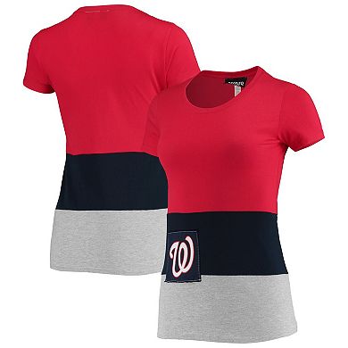 Women's Refried Apparel Red Washington Nationals Fitted T-Shirt