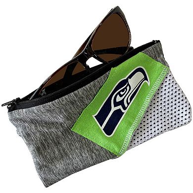 Refried Apparel Seattle Seahawks Sustainable Upcycled Zipper Pouch