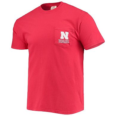 Men's Scarlet Nebraska Huskers Circle Campus Scene T-Shirt