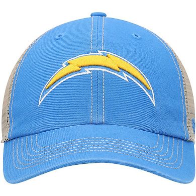 Men's '47 Powder Blue/Natural Los Angeles Chargers Trawler Trucker Clean Up Snapback Hat