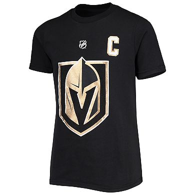 Youth Mark Stone Black Vegas Golden Knights Player Name & Number T-Shirt