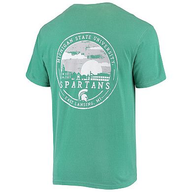 Men's Green Michigan State Spartans Circle Campus Scene T-Shirt