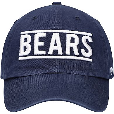 Men's '47 Navy Chicago Bears Clean Up Script Adjustable Hat