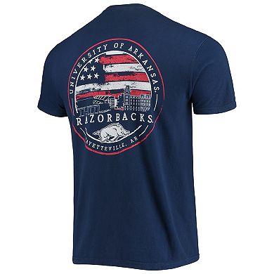 Men's Navy Arkansas Razorbacks Campus Americana T-Shirt