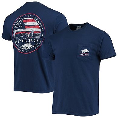 Men's Navy Arkansas Razorbacks Campus Americana T-Shirt