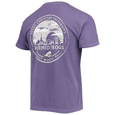 Men's Purple TCU Horned Frogs Circle Campus Scene T-Shirt