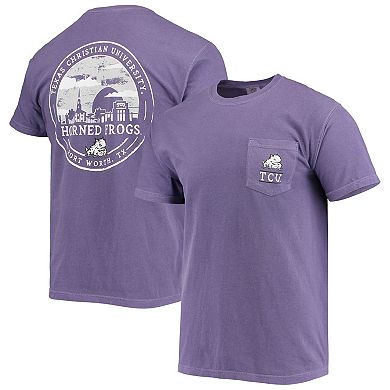 Men's Purple TCU Horned Frogs Circle Campus Scene T-Shirt