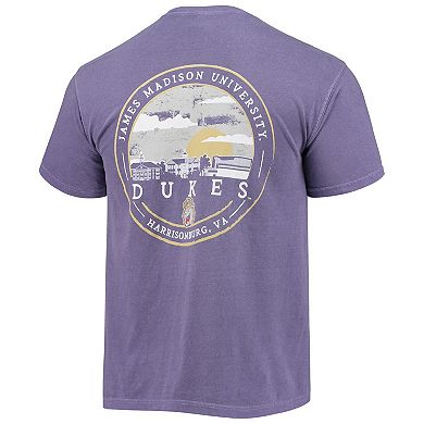 Men's Purple James Madison Dukes Circle Campus Scene T-Shirt